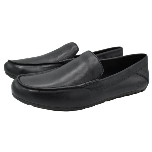 Born Mens Size 10 Liam Black Full Grain Leather Slip On  display picture 1